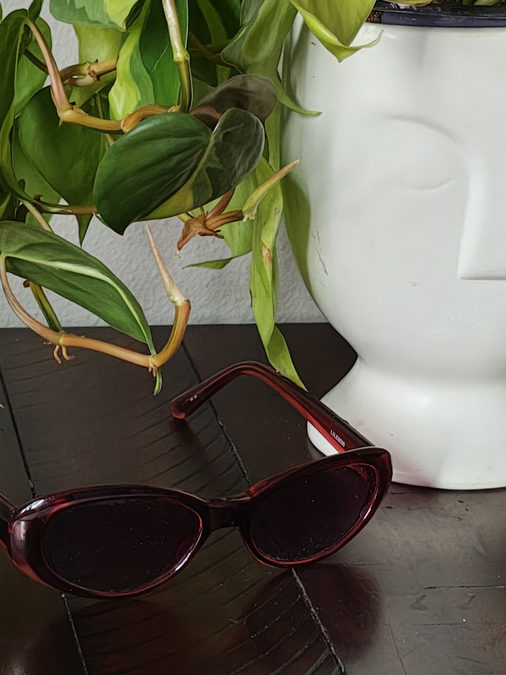 Dana Buchman Red Cat-Eye Sunglasses